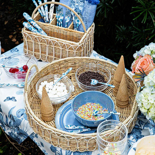 Melamine and Acrylic- Great outdoor entertaining items!