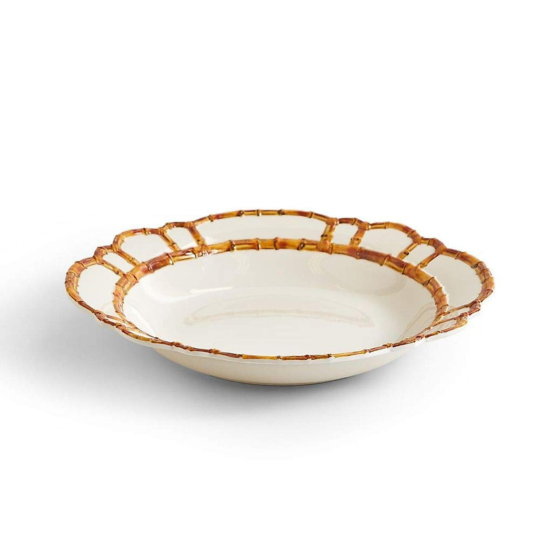 Bamboo Touch Serving Bowl- Natural - Melamine-