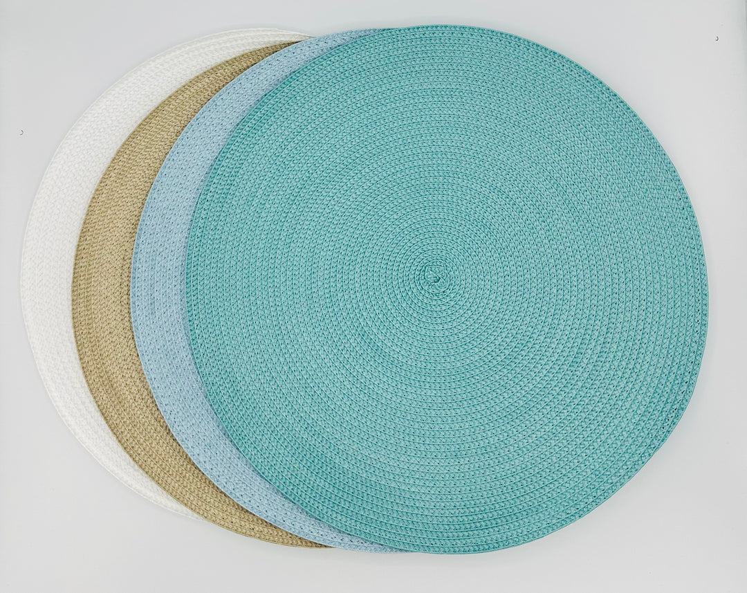 Woven placemats - 17 colors to choose from.