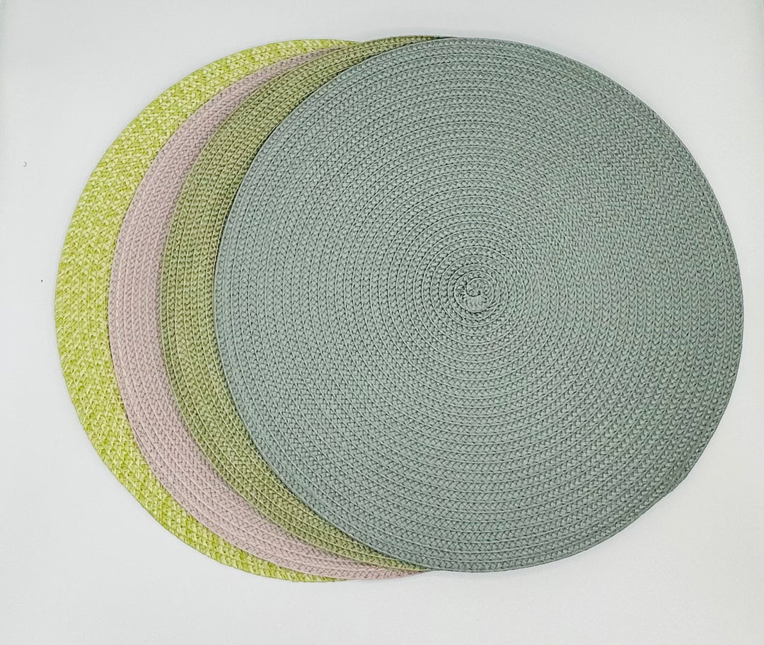 Woven placemats - 17 colors to choose from.