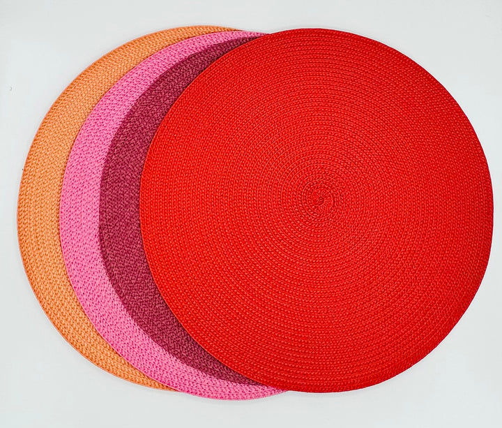 Woven placemats - 17 colors to choose from.