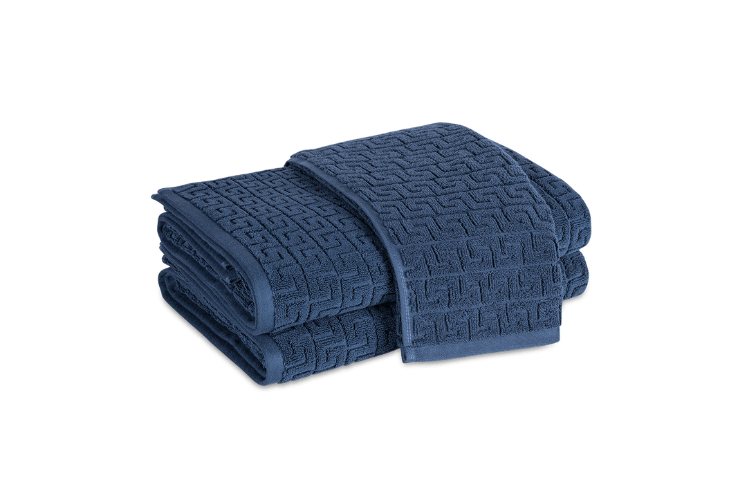 Matouk Athena Hand Towels Navy - 4 requested