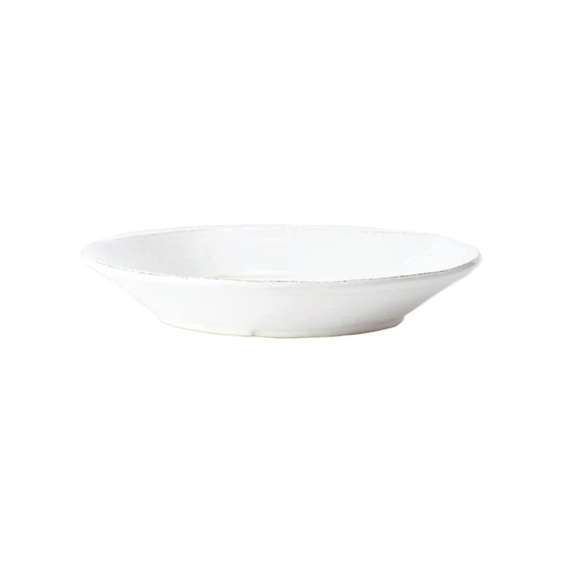 Vietri - Lastra White Melamine - Dinner plates, Salad Plates, Cereal Bowl and Pasta Bowl