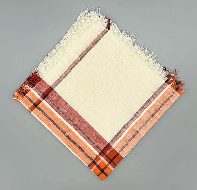 Pumpkin Spice Plaid Napkin