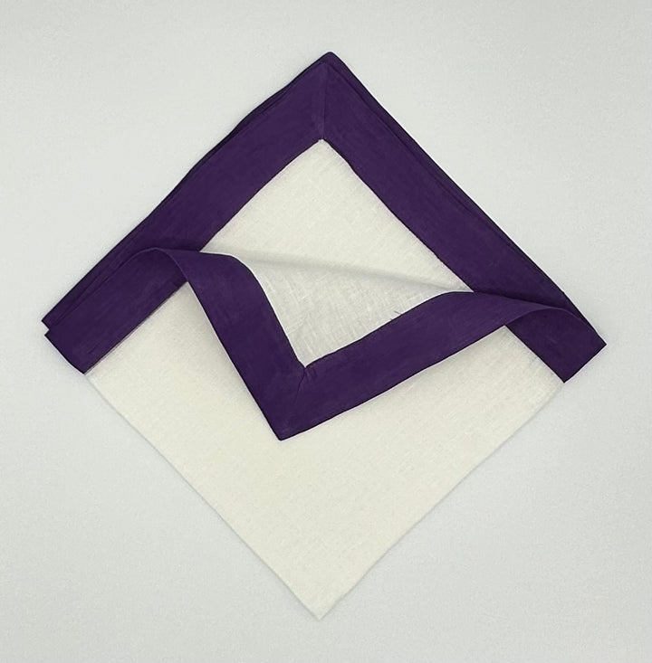 Purple bordered napkin