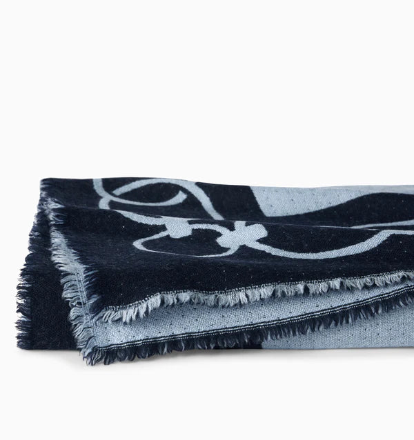 SFERRA Eterna Throw- Navy