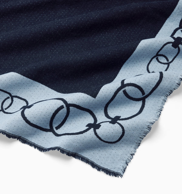 SFERRA Eterna Throw- Navy