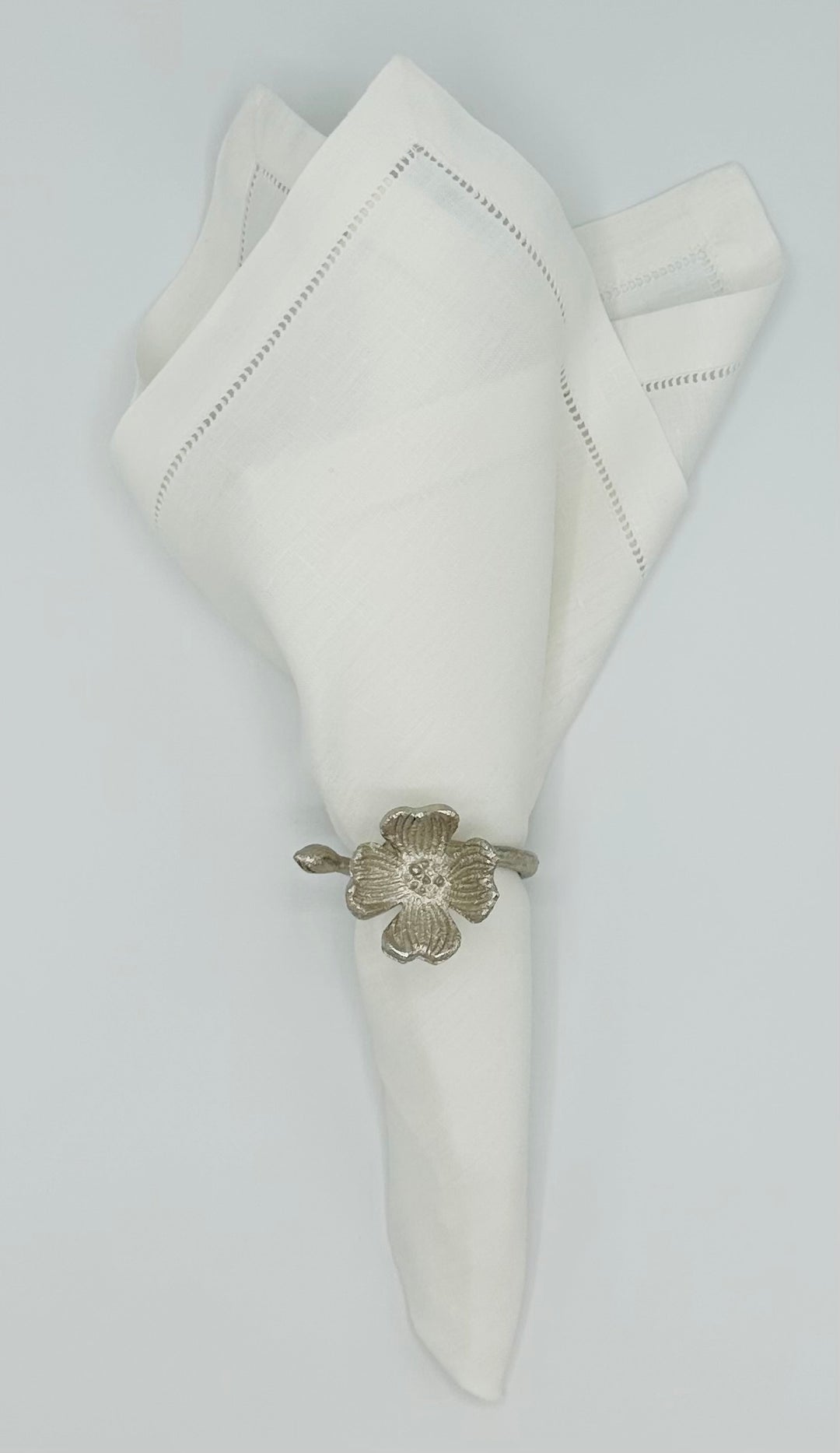 Silver Dogwood Napkin Ring