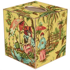 Marye-Kelley Chinoiserie Tissue Box