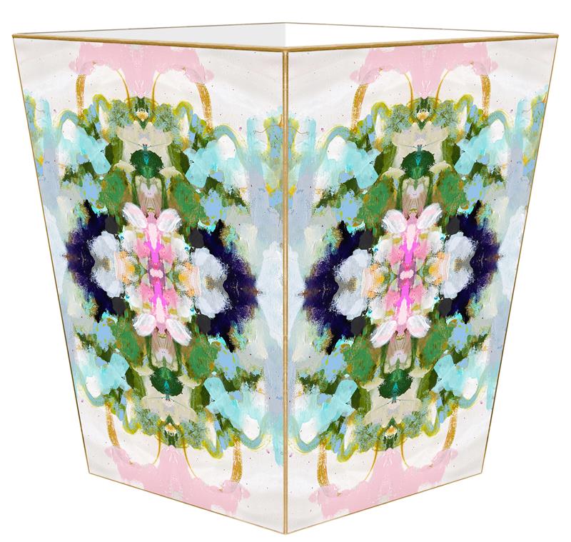 Laura Park Nantucket Blooms Wastebasket