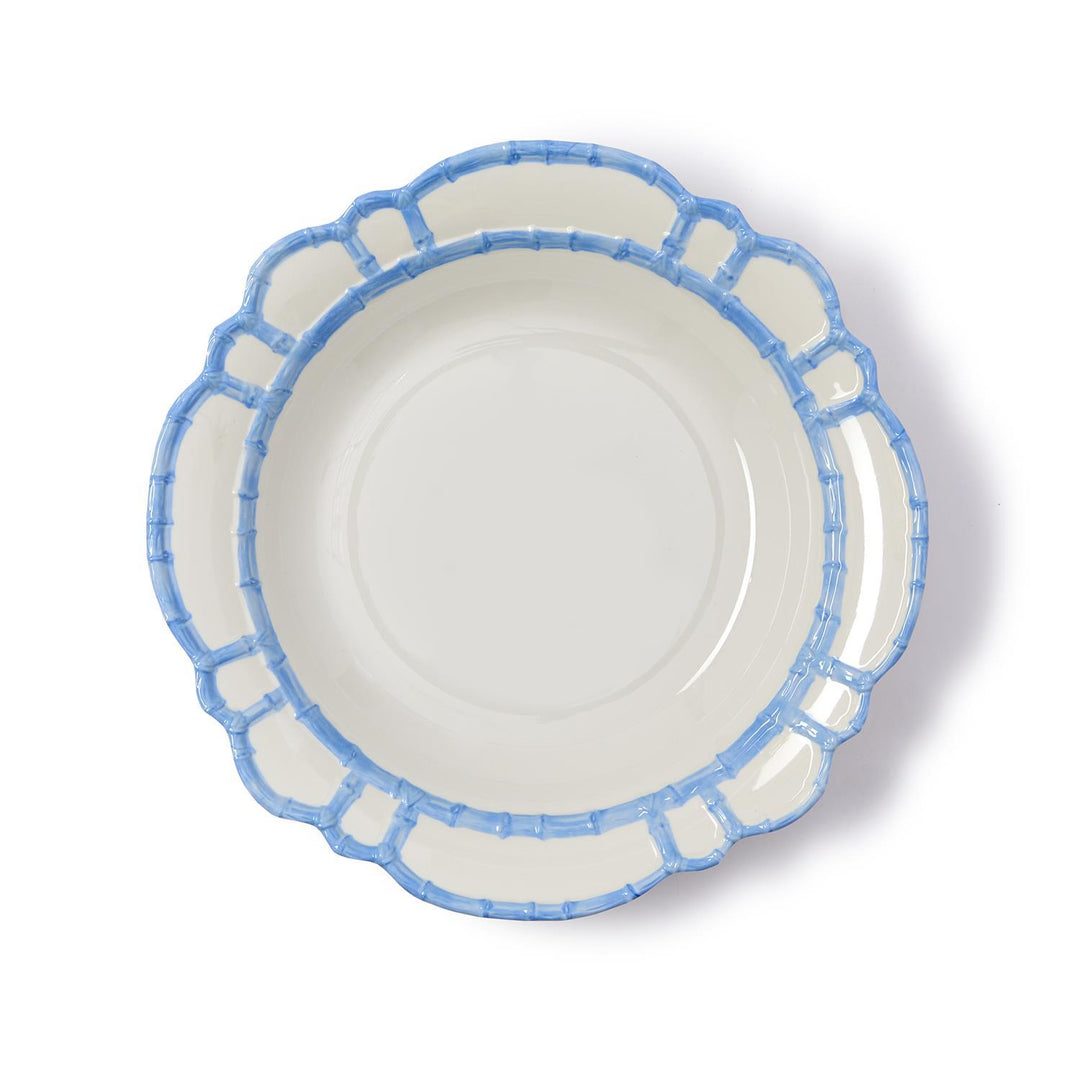 Bamboo Touch Serving Bowl- French Blue - Melamine-
