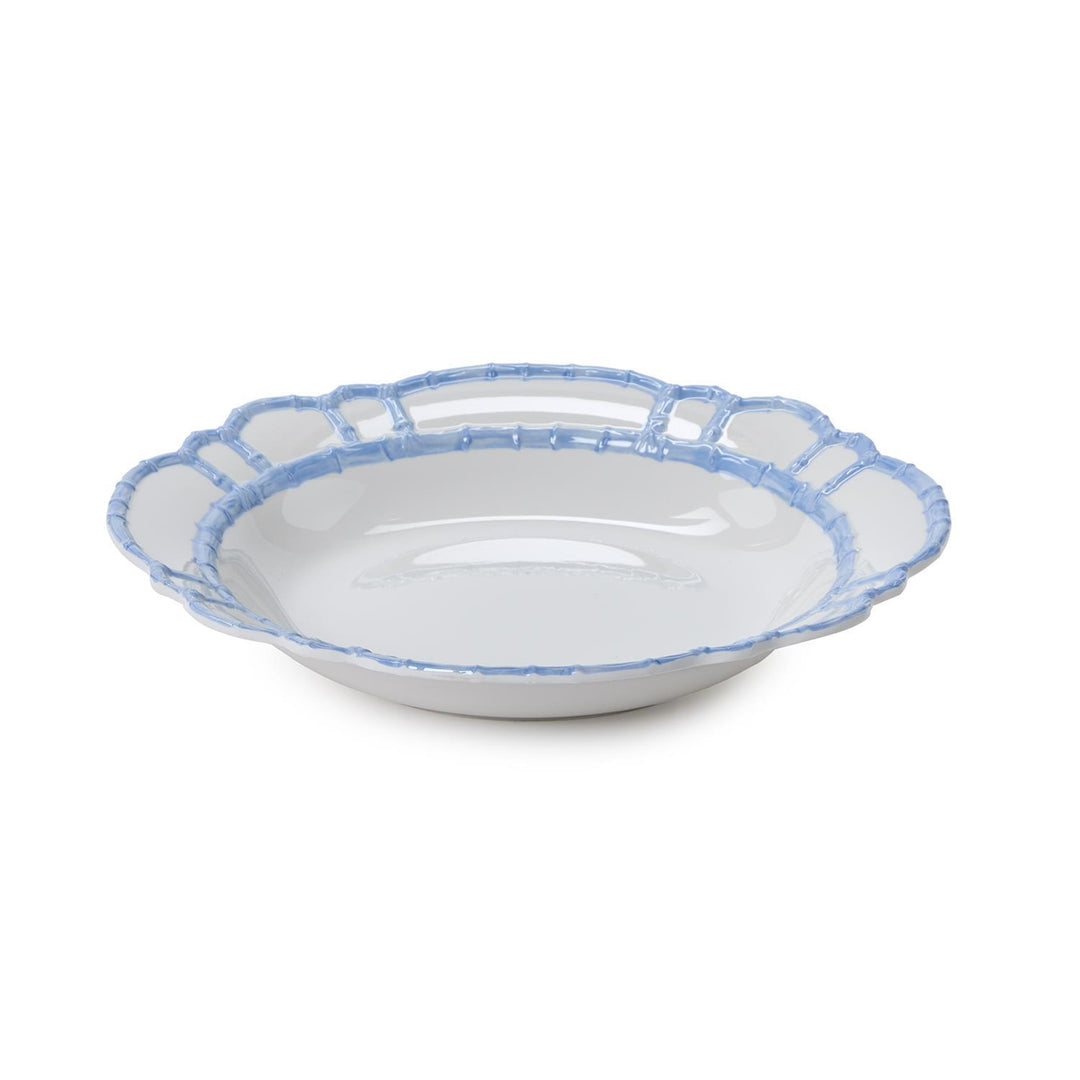 Bamboo Touch Serving Bowl- French Blue - Melamine-