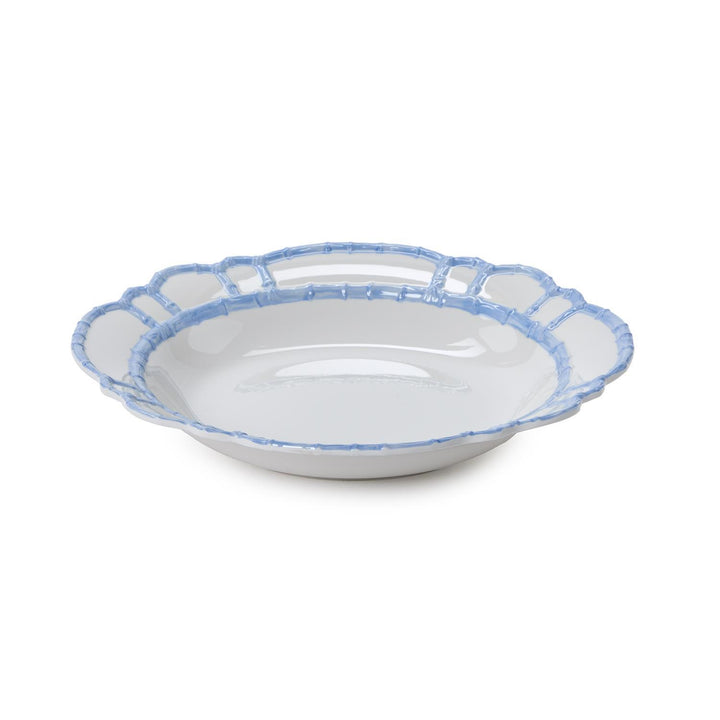 Bamboo Touch Serving Bowl- French Blue - Melamine-