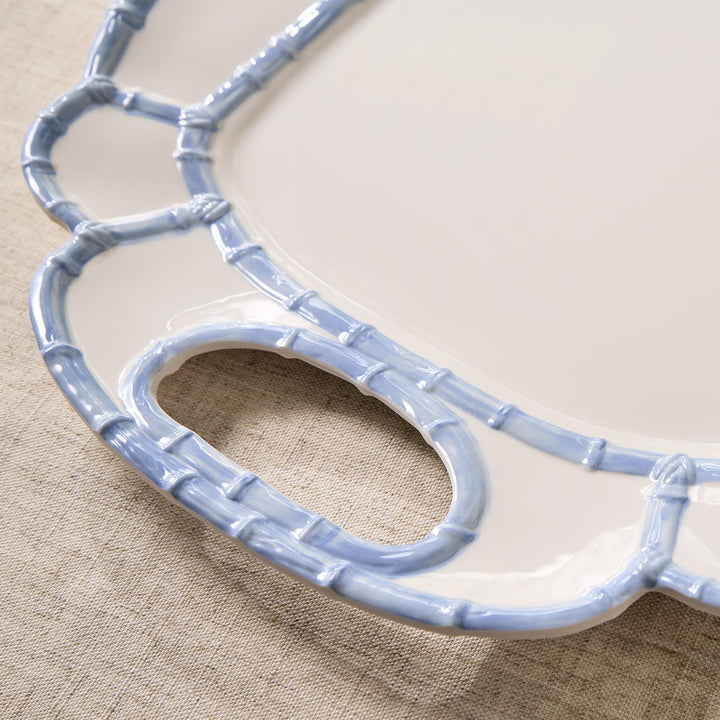 Bamboo Touch Tray- French Blue - Melamine-