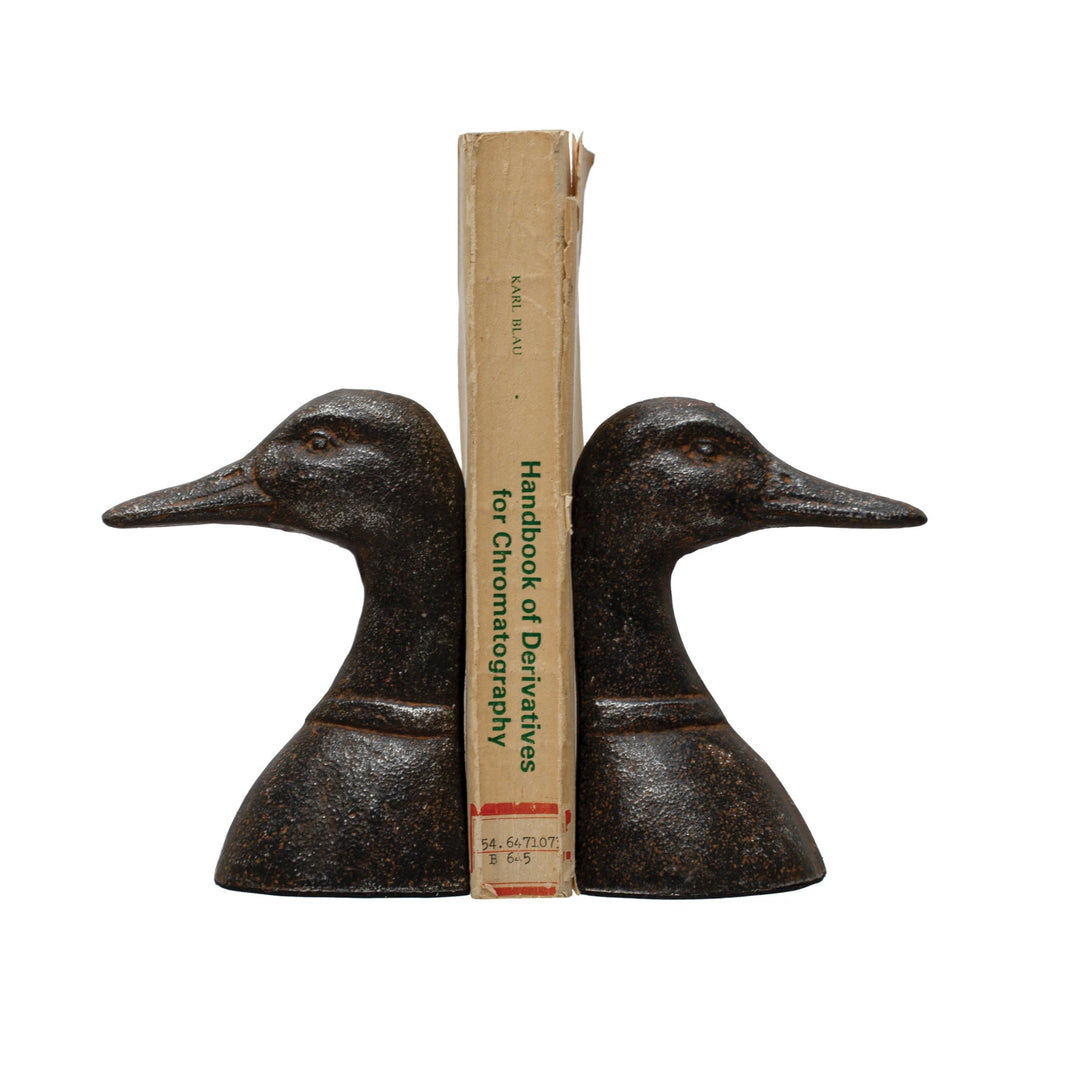 Cast Iron Duckhead Bookends