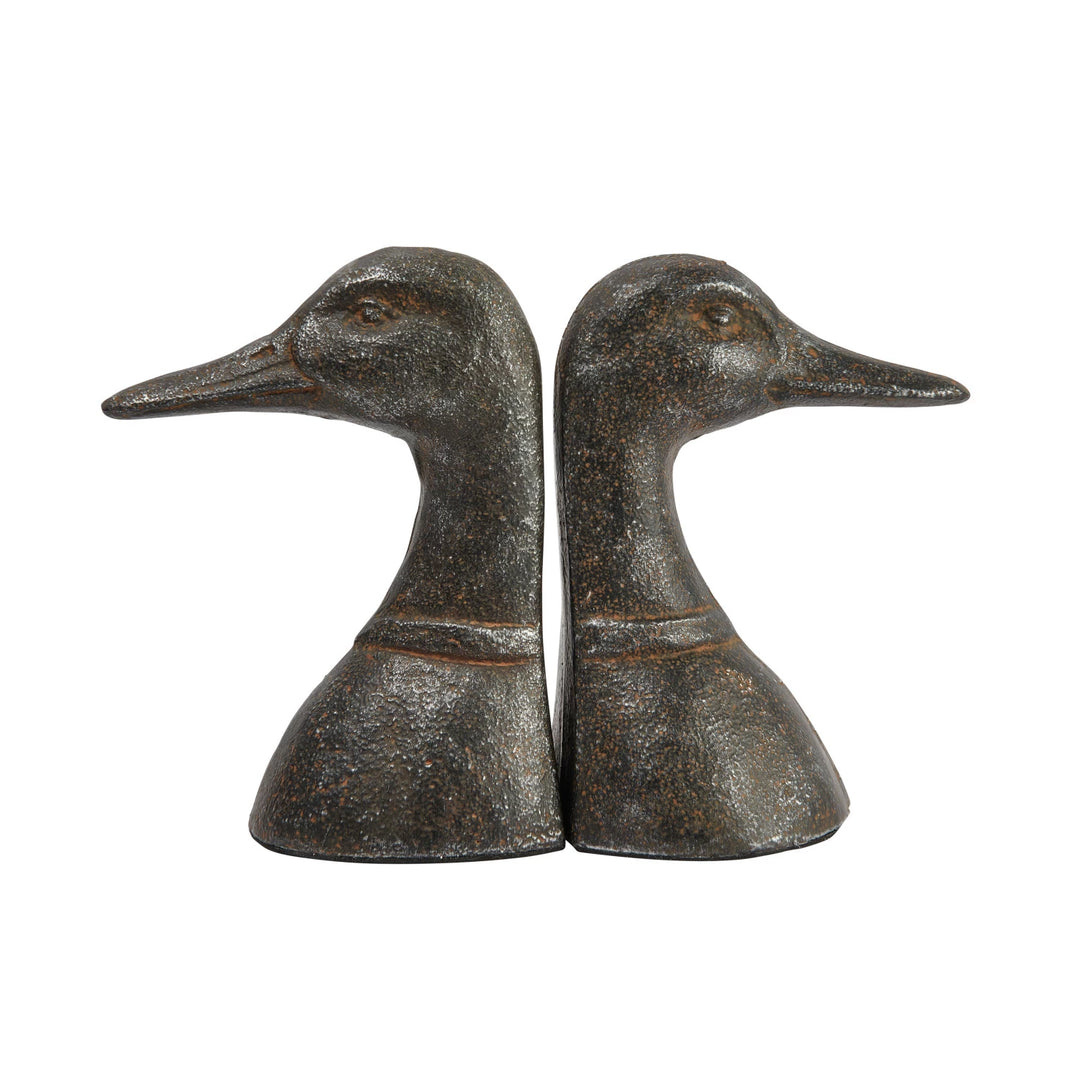 Cast Iron Duckhead Bookends