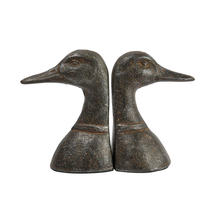 Cast Iron Duckhead Bookends