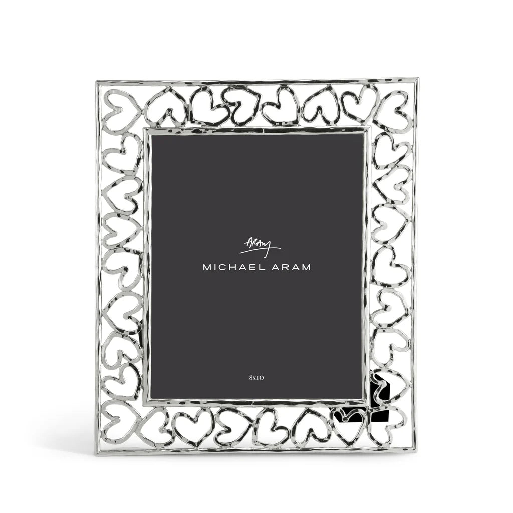 Michael Aram Silver Hearts Frame 8x10