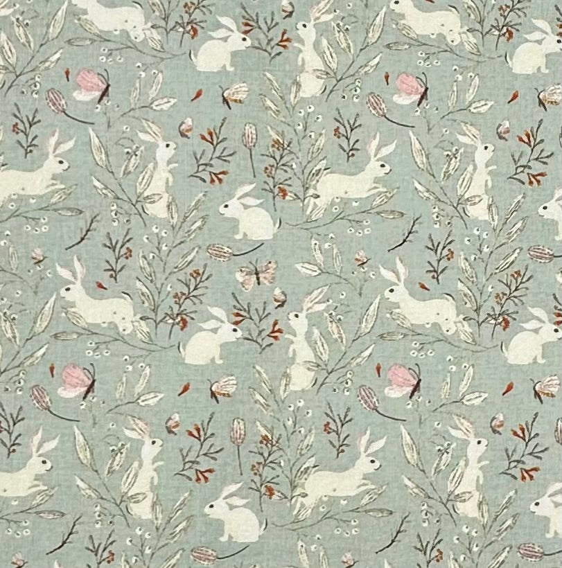 Frolicking Bunny Runner- Mist