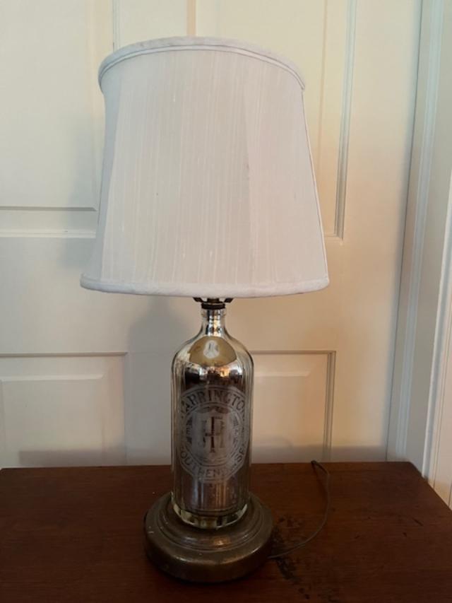 Vintage Mercury Glass Lamp