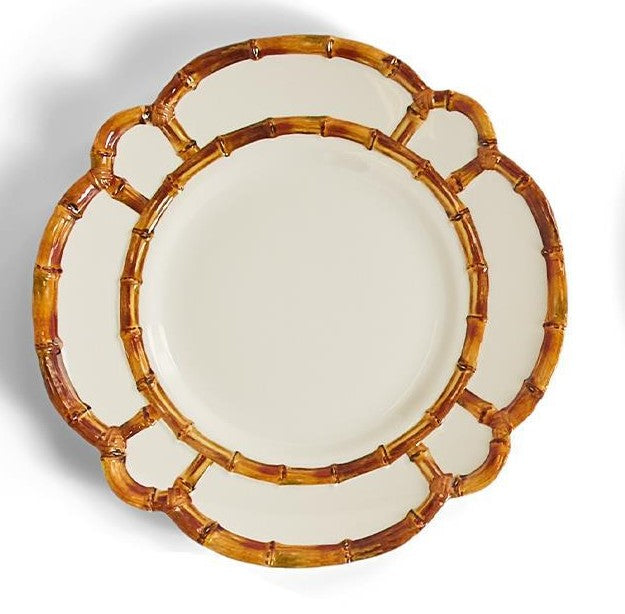 Bamboo Touch- Natural- Melamine- Dinner and  Salad Plate