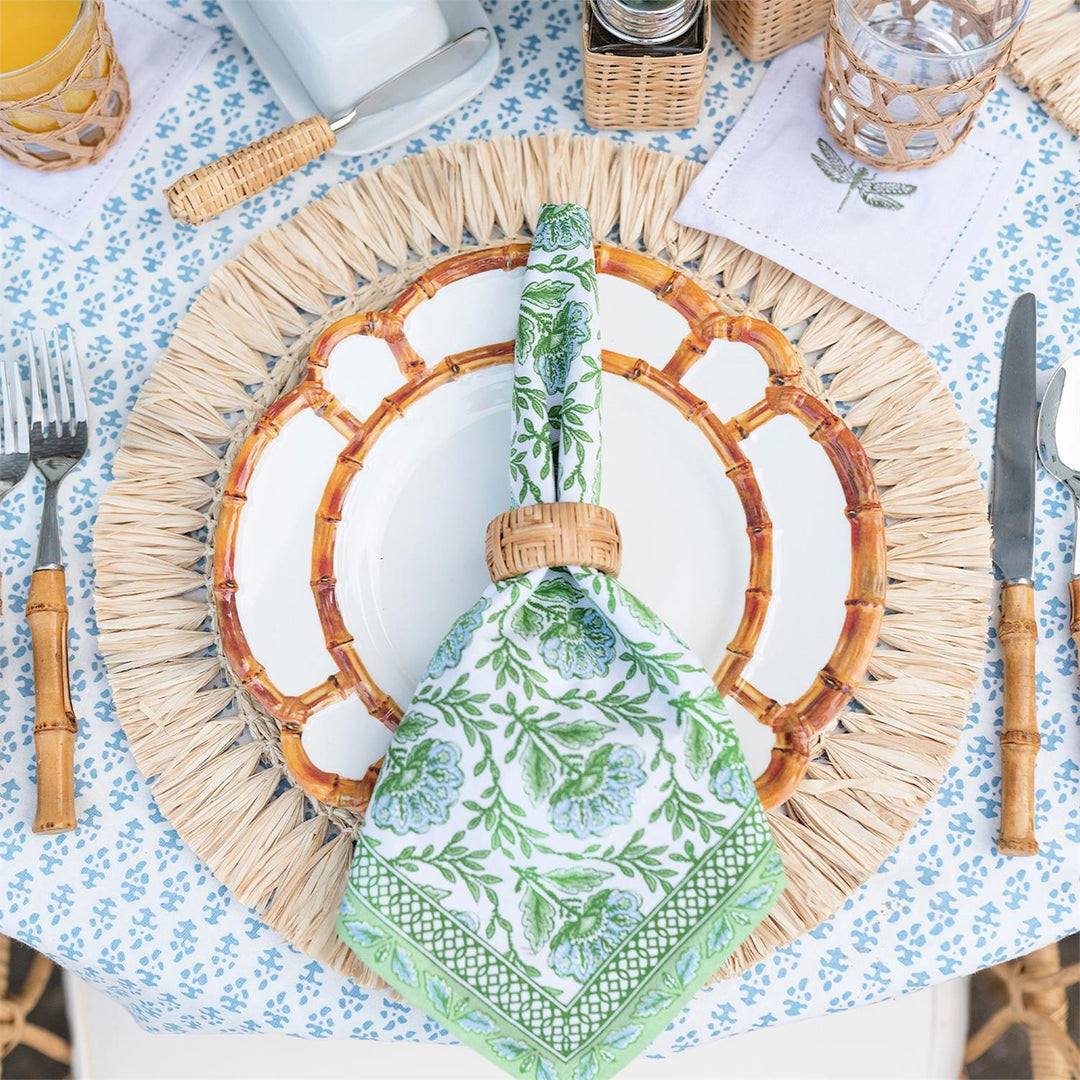 Bamboo Touch- Natural- Melamine- Dinner and  Salad Plate