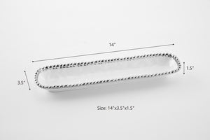 White/Silver Cracker Tray