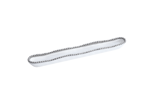 White/Silver Olive Tray