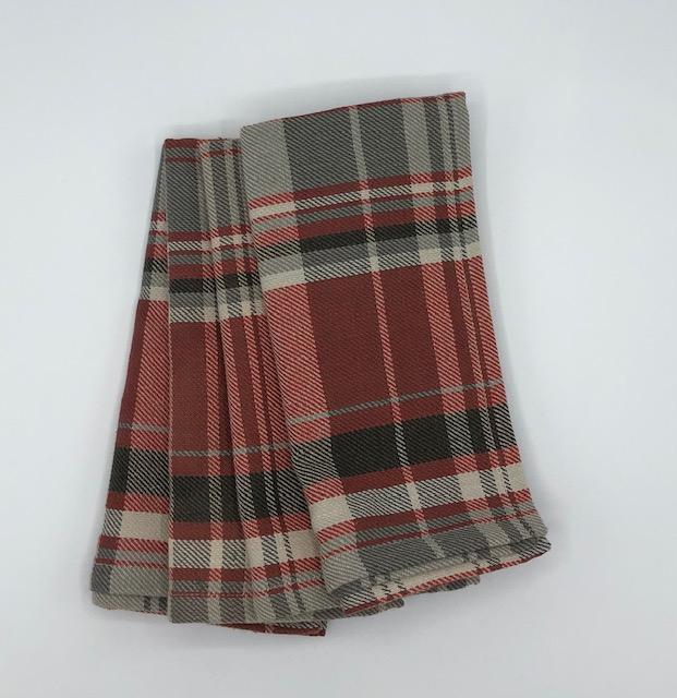 Saffron Plaid Napkin