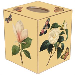 Butter Magnolia Tissue Box Cover