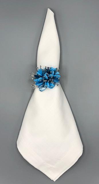 Blue Flower Napkin Ring