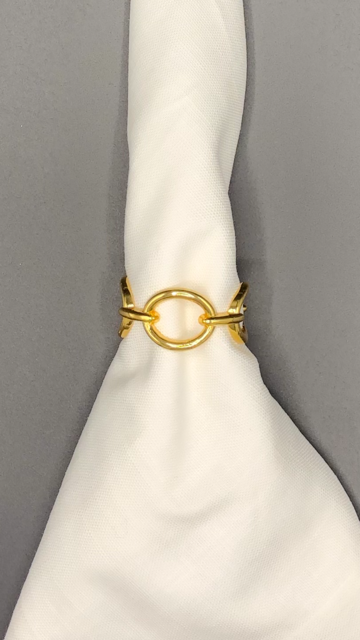 Gold Chain Link Napkin Ring