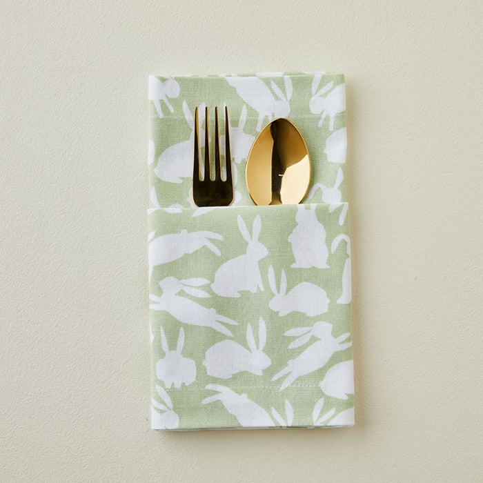 Green Bunny Napkin