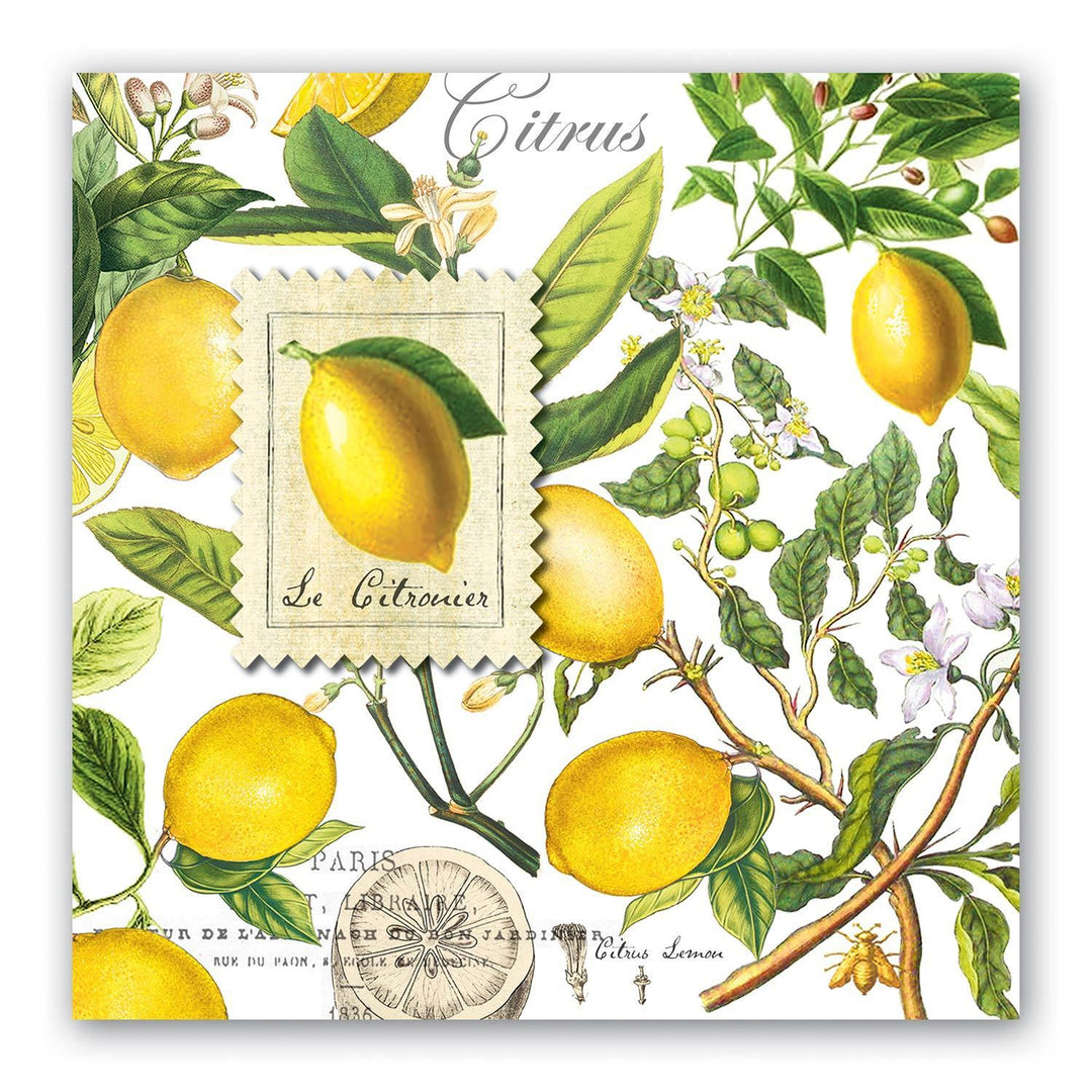 Lemon Basil Luncheon Napkins