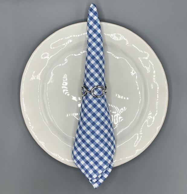 Light Blue Check Napkin