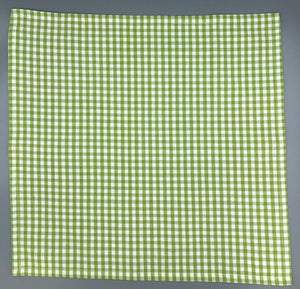 Lime Green Check Napkin