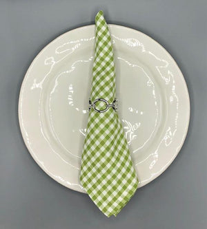 Lime Green Check Napkin
