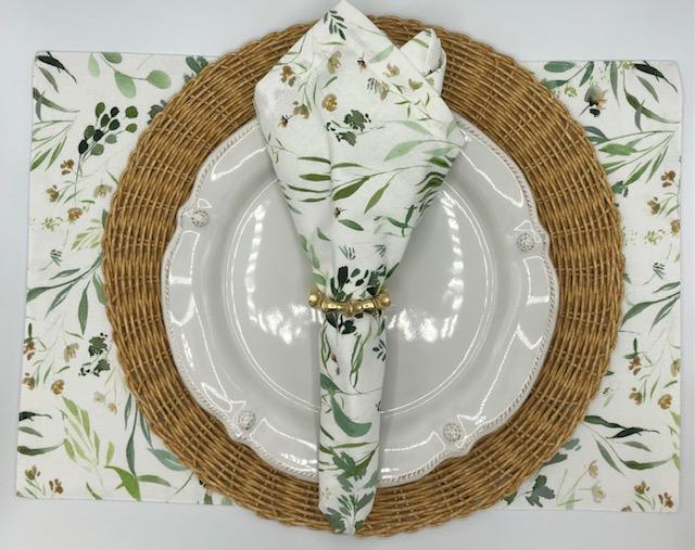 Faux Rattan Charger/Placemat -Natural