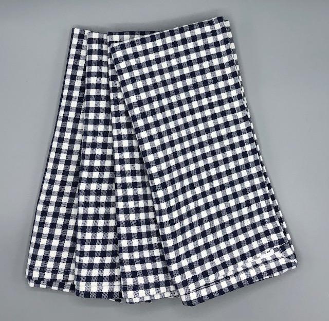Navy Check Napkin