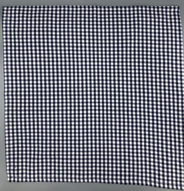 Navy Check Napkin