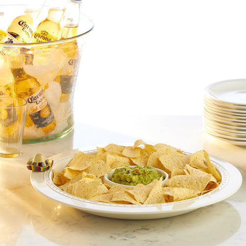 MEL05-RECENTLY RETIRED- Melamine Round Chip and Dip