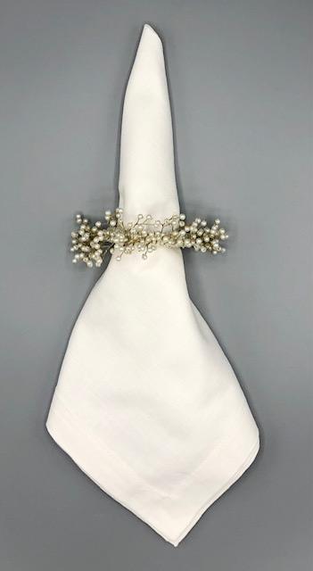 Half Round Pearl Napkin Ring