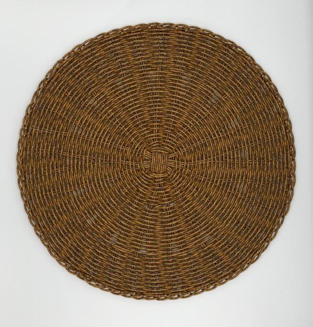 Faux Rattan Charger/Placemat -Bark