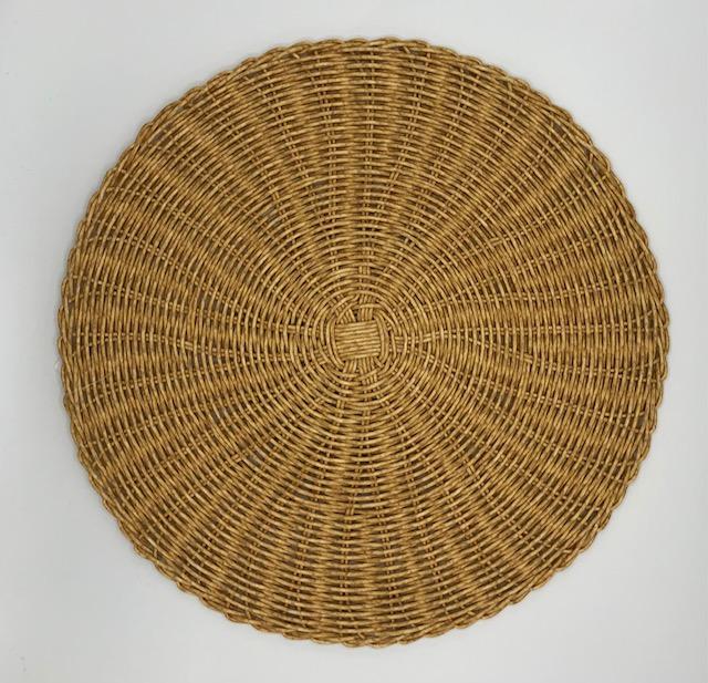 Faux Rattan Charger/Placemat -Natural