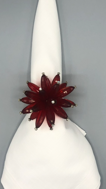 Red Burst Napkin Ring