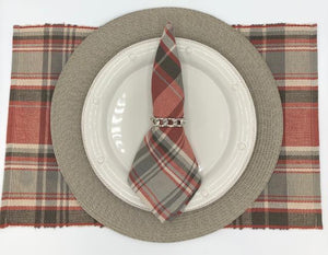 Saffron Plaid Napkin