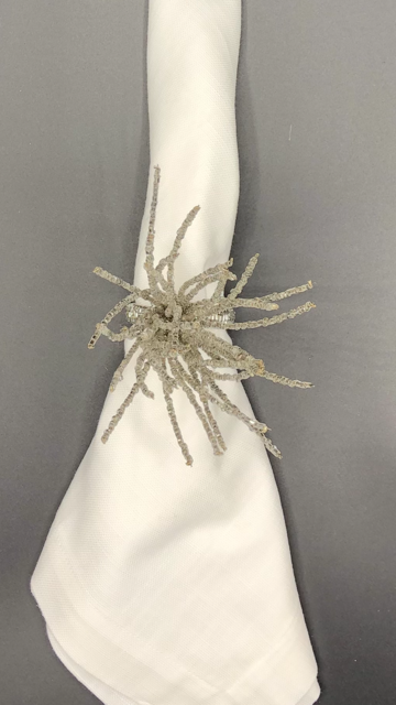 Best Seller -Silver Beaded Napkin Ring