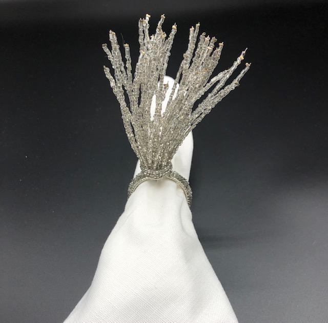 Best Seller -Silver Beaded Napkin Ring