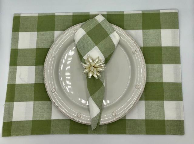 Franklin Plaid Placemat - Tarragon