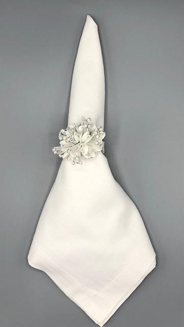 White napkin rings deals